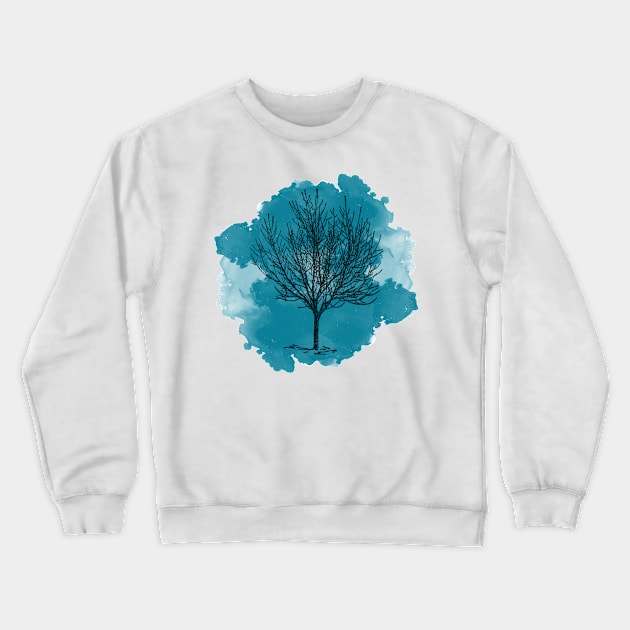 Be a tree alone in the winter soltice Crewneck Sweatshirt by faithfullyyours